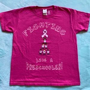 💕Girls breast cancer awareness T-shirt